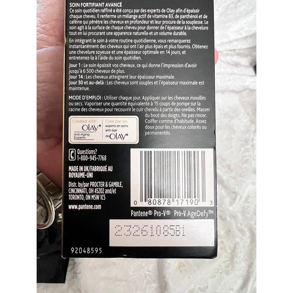 Pantene Expert AgeDefy Advanced Thickening Treatment 4.2oz Hair Spray